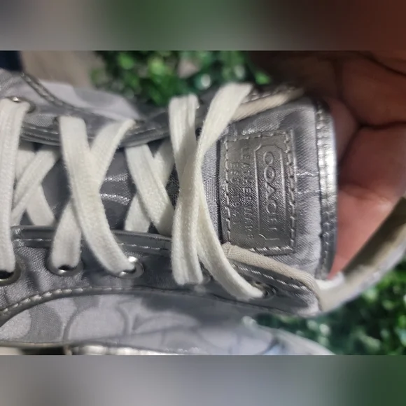 Silver Patterned Sneakers - Picture 4 of 8